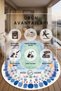 Machine Washable Non-Slip Base Stain-Resistant Digital Living Room Kitchen Balcony Carpet and Floor Mat - 4