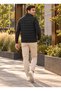 Men's Stand Collar Zippered Quilted Puffer Vest - 5