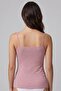 Women's Dusty Rose Bambo Strap Tank Top - 3