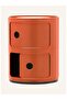 Modular Cylindrical Drawer Storage Unit,2 Compartment