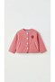 New Season Strawberry Embroidered Checkered Girls' Quilted Jacket - 3