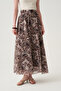 Flared skirt with ruffles - 2