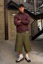 Men's Full Zipper Burgundy Sports Raincoat & Windbreaker - 4