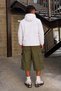 Men's Full Zipper White Sports Raincoat & Windbreaker - 5