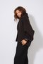 Oversize Shawl Collar Wool Cardigan Brown - 2