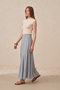 Flared skirt with ruffles - 2