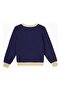 Buttoned Cotton Cardigan Blue Multicolor for Children - 3