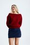 Modern Boat Neck Knitwear Blouse - 7