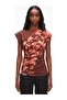 Desert Floral Patchwork Luxury Design Floral Patterned Blouse - 6