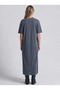 Slit Detailed Short Sleeve Long T-Shirt Dress - C920 - 2
