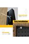 Pegboard Combination Kit, 4 Pack Metal Pegboard Panels with 50 Hooks, Black Pegboards Wall Organizer - 6