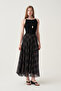 Flared skirt with ruffles