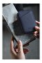 Rfid Protected Zippered Leather Unisex Card Holder Wallet - 2