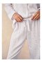 Double Layer Cotton Heart Patterned Women's Pajama Set - 3