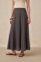Flared skirt with ruffles - 4
