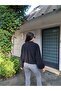 Women's Zippered Balloon Sleeve Oversize Bomber Jacket - 2