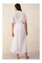 European Flax Linen Maxi Women's Short Sleeve Dressing Gown - 4