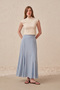Flared skirt with ruffles - 4