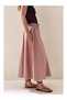 Cotton Poplin Midi Women's Skirt - 2