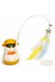 3-in-1 Interactive Cat Toy with Catnip Licking Stone 360 °   Rotating Cat Fishing Rod, Feathered Fish Toy - 7