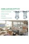 2 Sets Roller Blind Brackets, Roller Window Shade Brackets with Screws Curtain Accessories - 6