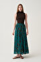 Emprime flared skirt with volan - 4