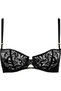 Love Soul Half Cup Underwire Bra with Floral Lace and Eiffel Tower Back Detail