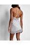 Midnight Whisper Satin Lace Nightgown with Deep Back Cutout, Stylish and Comfortable Design - 3