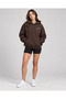 Unisex Women's and Men's Unbroken Above All Design Text Printed Oversize 3 Thread Hooded Sweatshirt - 2