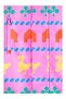 Printed Children's Ski Jacket Pink - 4