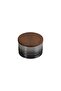 Signature Ceramic Luxury Design Storage Container with Acacia Lid - 2
