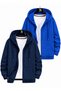 2-Piece Hooded Unisex Zippered Sweatshirt / Cardigan