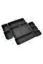 8-Pack Felt Drawer Storage Tray, Desk Felt Small Square Storage Box, Space Saving (Dark Gray) - 2