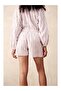 Striped Cotton Blend Women's Shorts - 5