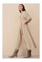 Women's Midi Dress with Belt Detail and Pockets - 2