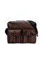 Memphis Leather Messenger Briefcase, 38 Cm, with Laptop Compartment, Luxury