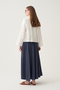 Elastic waist modal flared skirt - 3