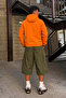 Men's Full Zipper Orange Sports Raincoat & Windbreaker - 5