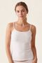 Women's White Bambo Rope Strap Tank Top