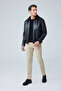 Men's Premium Leather Coat Jacket Black 4338Dngr - 3