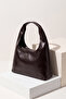 Women's Large Volume Single Handle Soft Form Casual Shoulder Bag Zeray Brown