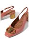Chelsea Block Slingback Patent Leather Luxury Design Red Heeled Shoes - 5
