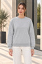 Women's 2-Piece Crew Neck Basic Sweatshirt – Black / Gray - 5