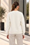 Women's 2-Piece Crew Neck Basic Sweatshirt – Mint / Ecru - 7