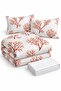 Easy-Iron Duvet Cover Set Double Size Coral Koral - 4