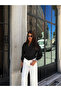 Women's Black Belt Detailed Short Jacket