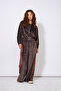 Zippered, Balloon Detailed, Raglan Sleeve, Soft Textured Jacket, Coffee Color.