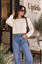 Women's Crop Plain Basic Knitwear Sweater - 2