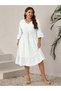 Rochie midi , alb - 6