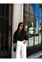 Women's Black Belt Detailed Short Jacket - 4